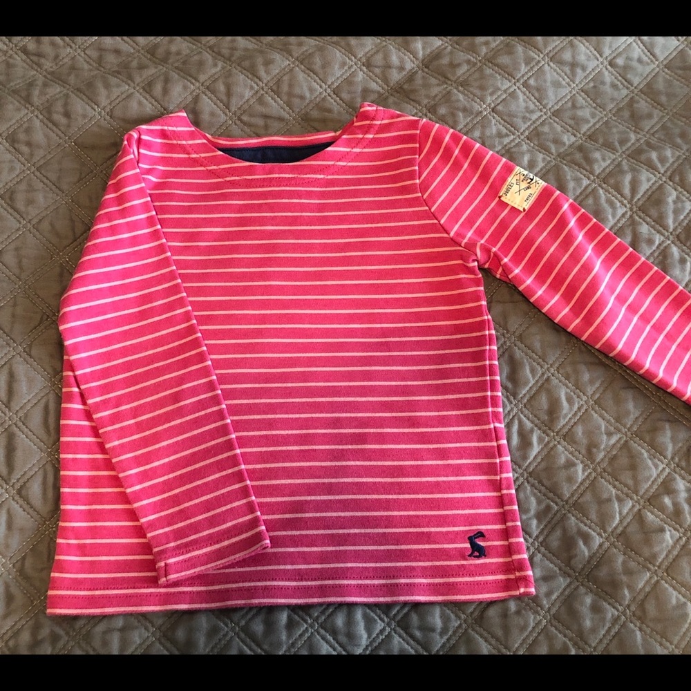 Toddler light and dark pink striped top. NWOT